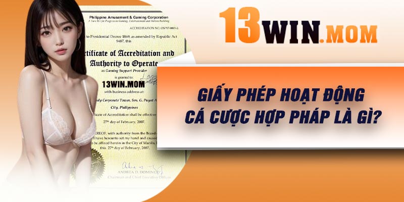 Giấy phép hoạt động cá cược hợp pháp là gì?
